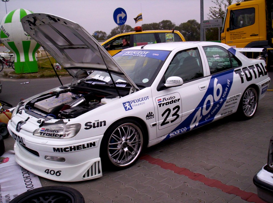 Peugeot 406 racing front Kalisz