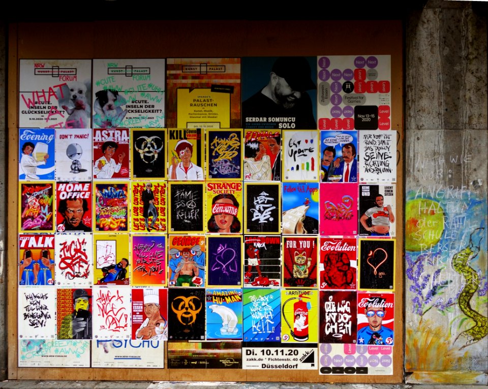 Plakatkunst Düsseldorf, Friedrichstraße, Mai 2021 (1)