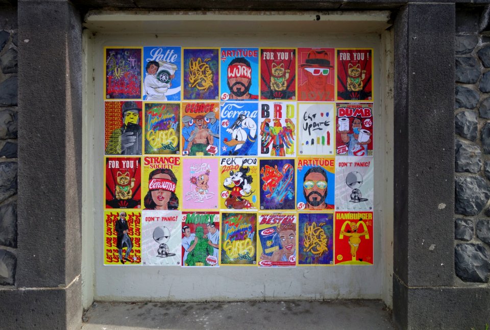 Plakatkunst Rhein-Kasematten, Düsseldorf, März 2021 (3)