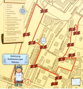 Plan Starego Miasta w Malborku