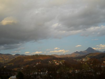 Panorama Donačka gora in Boč