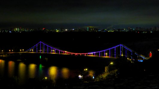 Park bridge in night 6