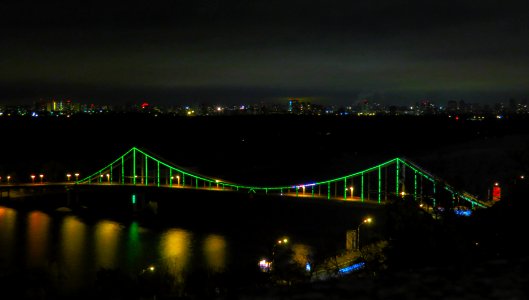 Park bridge in night 5