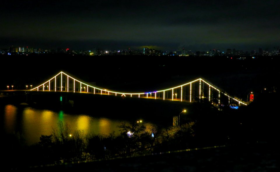 Park bridge in night 4
