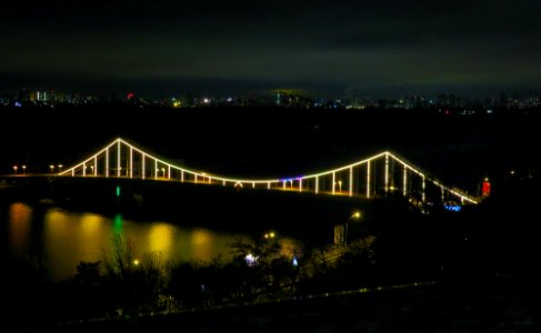 Park bridge in night 4