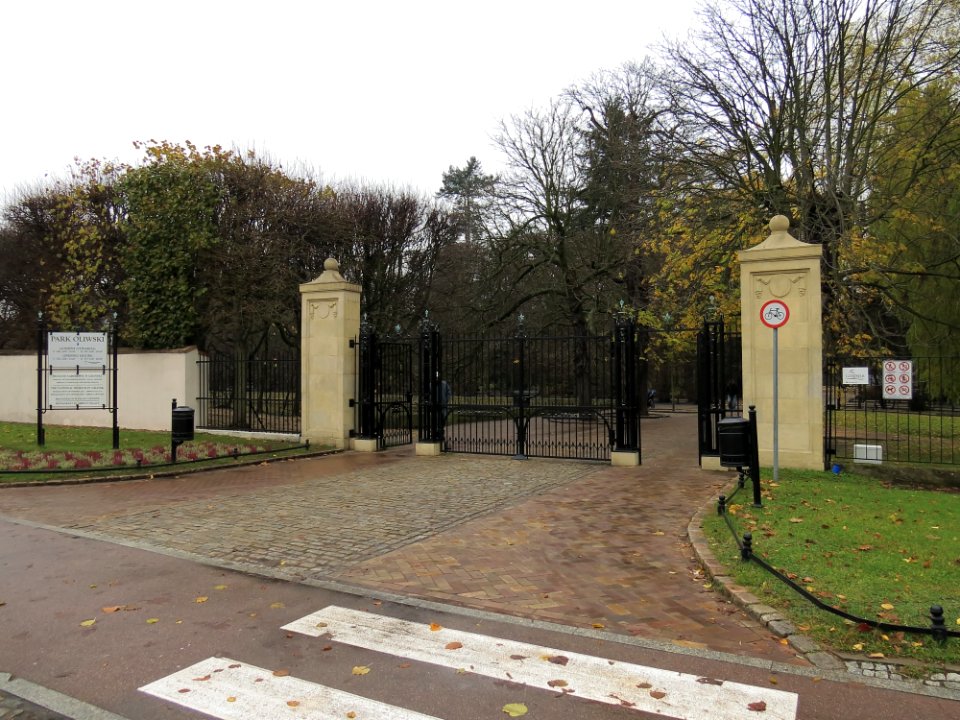 Park Oliwski wejście