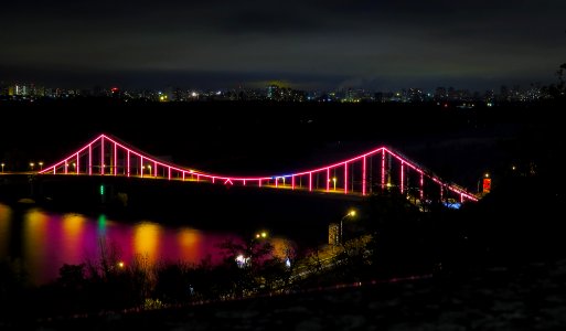Park bridge in night 3