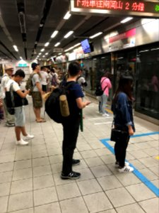 Passengers Waiting Train at Kaohsiung Metro Zuoying Station 20170812