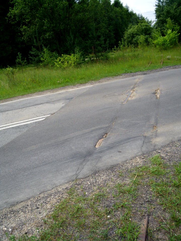 Przededworze former rail crossing