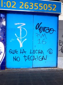 Que la lucha no decaiga