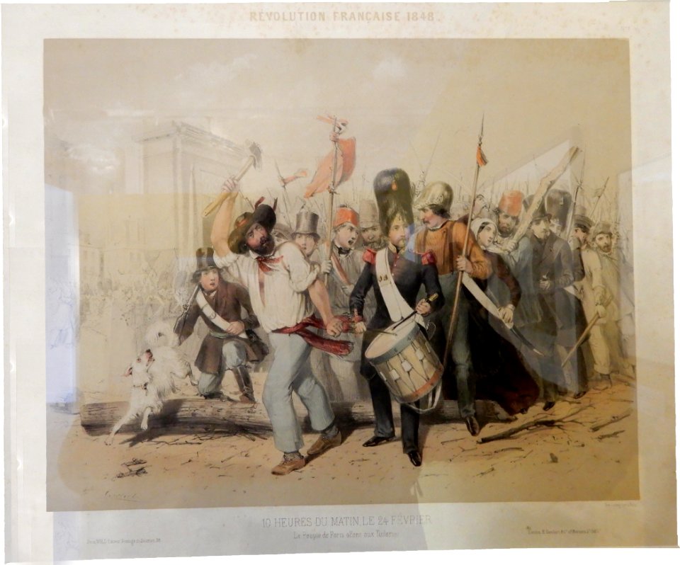 Révolution de 1848, Le peuple marchant vers les Tuileries, 10 heures du matin du 24 février