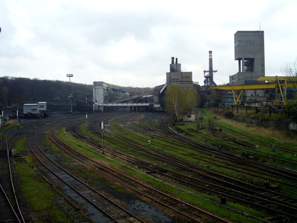 Pszow coal mine business tracks