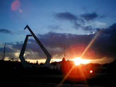 Puerta Tollotzin al atardecer