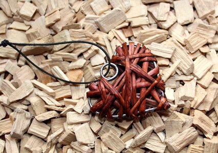 Wooden nature ornament