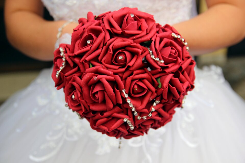 Bouquet white woman