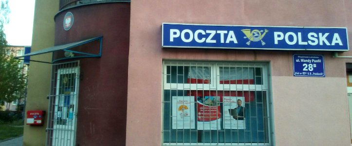 Post office, Wandy Panfil Street 28, Tomaszów Mazowiecki, Hubala II residential area