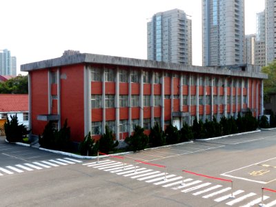 Political Warfare Branch Building of Former ROCAF Headquarters View from Joint Meat Hall 2nd Floor 20140405