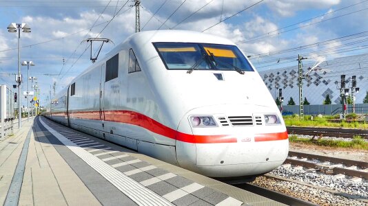 Travel railway station munich photo