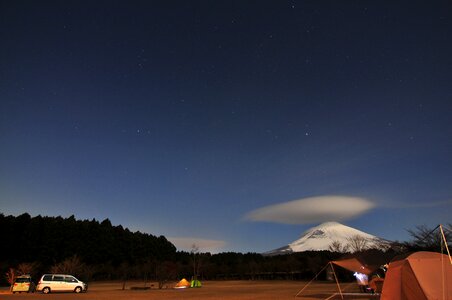 Mt fuji night camping