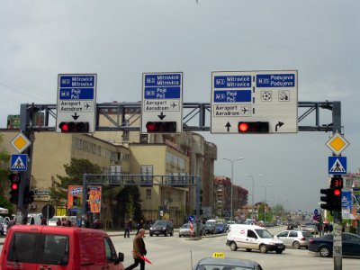 Pristina traffic signs