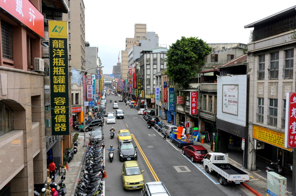 Taiyuan Road South View From Footbridge 20151229