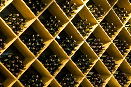 Bottles bottle rack wine tasting