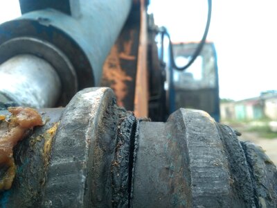 Excavator detail dirt
