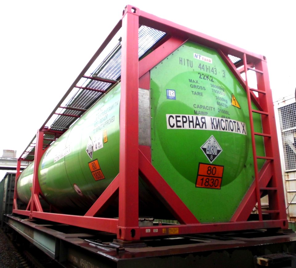 Tank container for sulfuric acid (01)