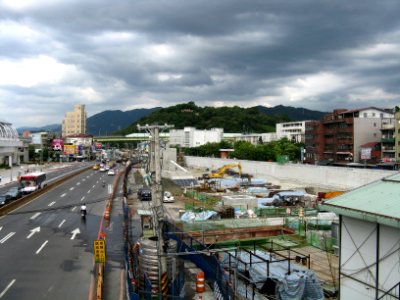 Taipei Nangang Exhibition Center Station of MRT Nangang Line Under Construction 20090704 photo