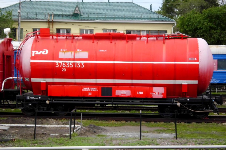 Tank car of the fire train