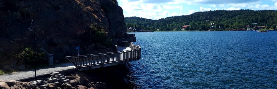 Strandpromenaden (the boardwalk) of Uddevalla, north end