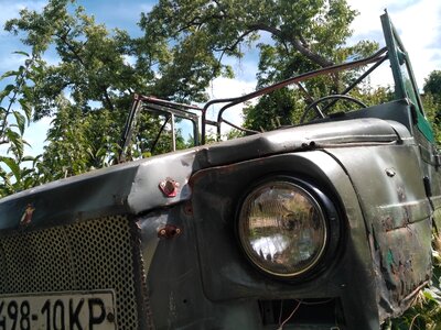 Broken old truck