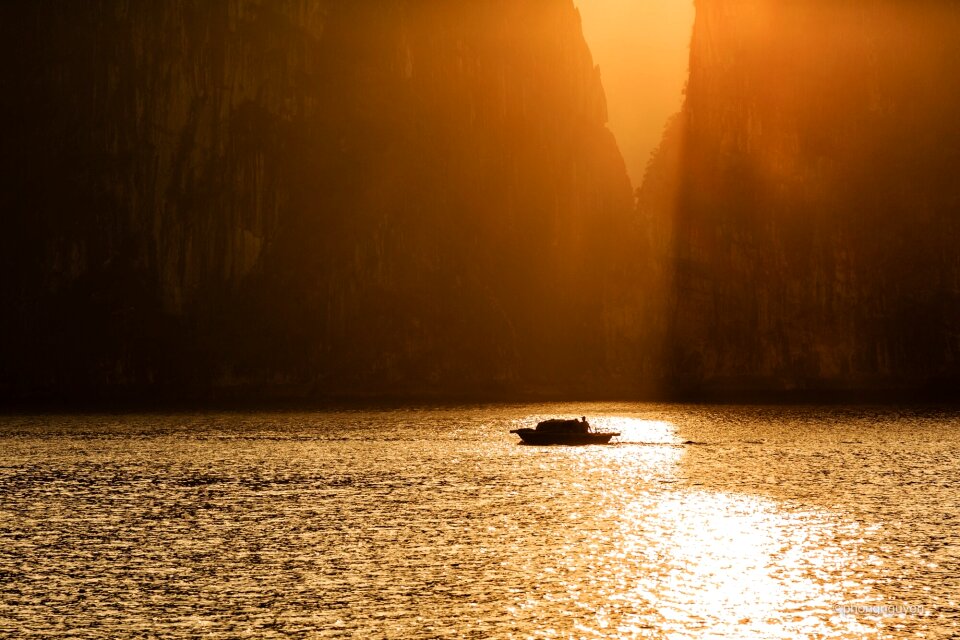 Sunset sea outdoors