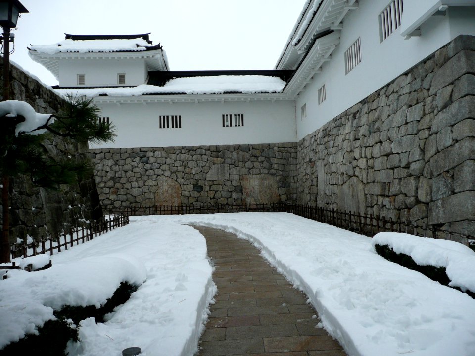 Toyama castle ishigaki