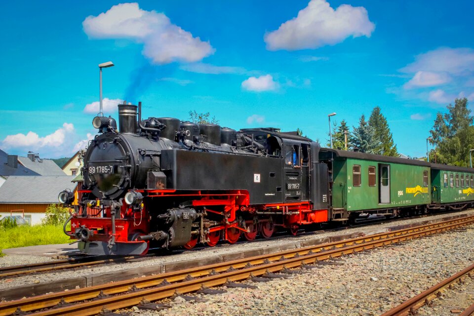 Railway train clouds