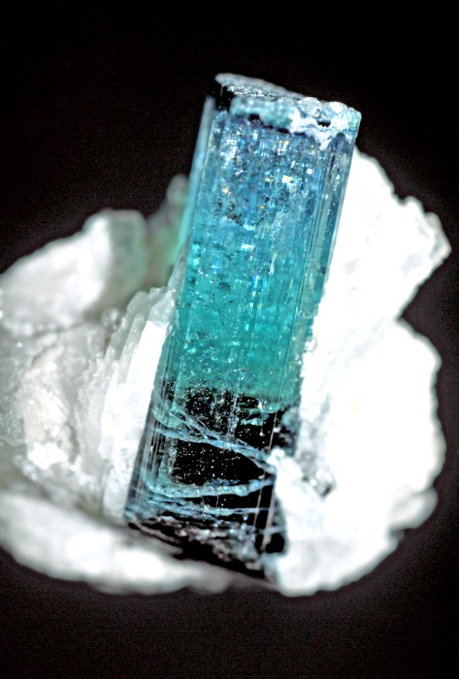 Tourmaline, feldspar