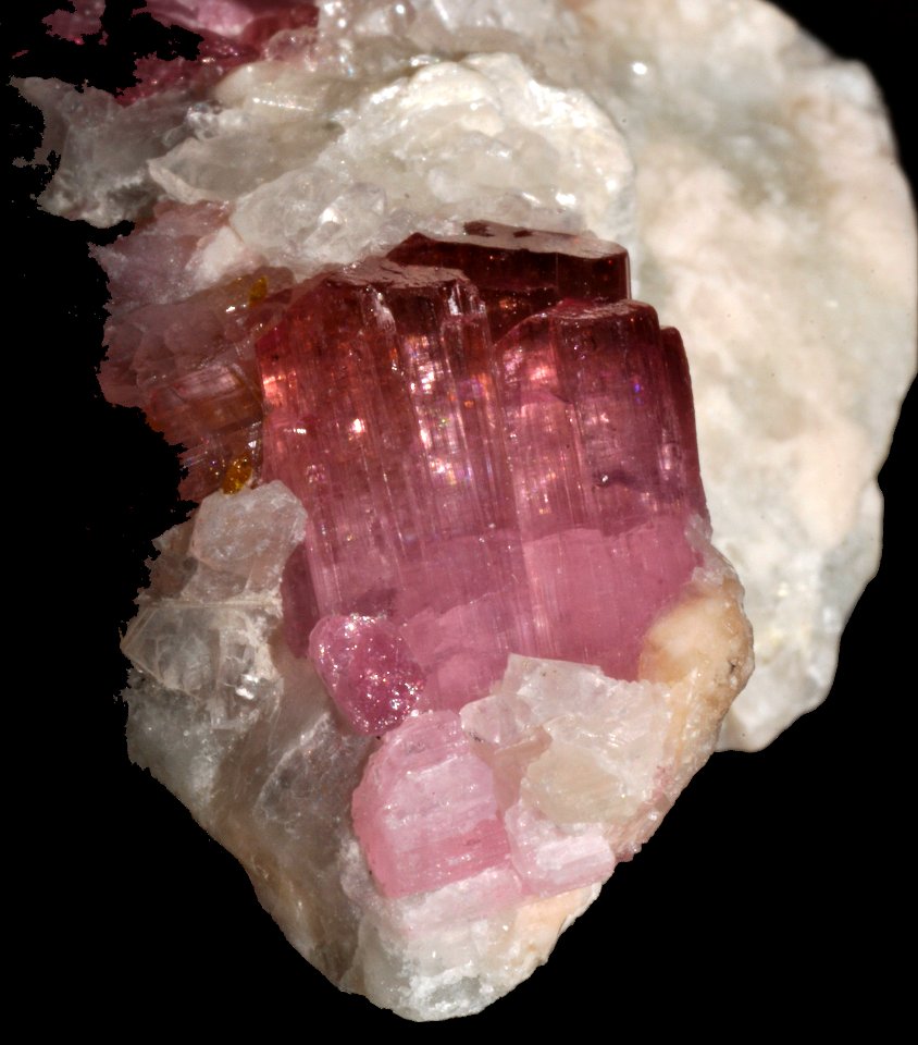 Tourmalines var. elbaïtes (Chine)