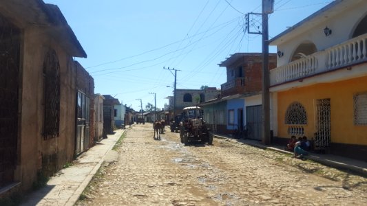 Trinidad cobblestone street