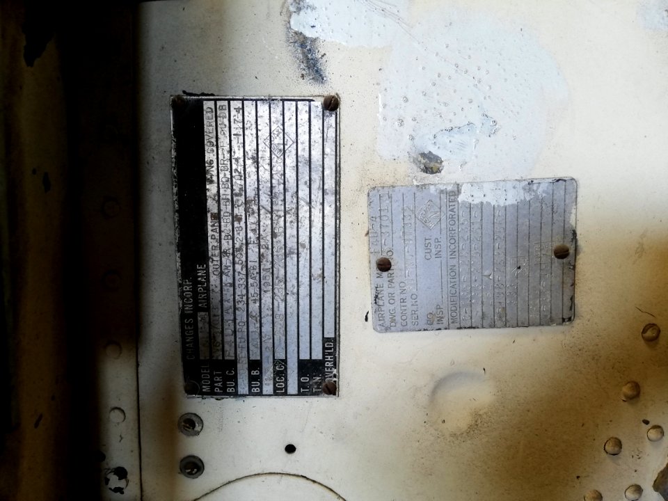 The plate of F4U Corsair 20190920