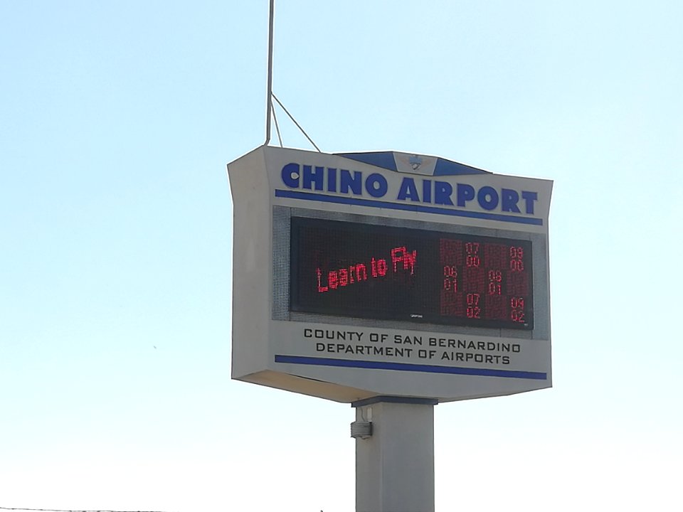 The monitor of Chino Airport