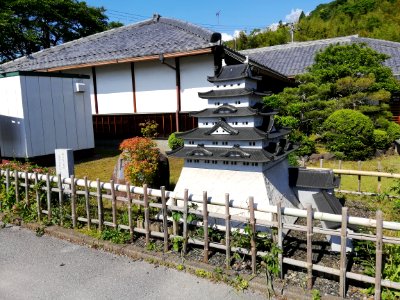 The monument of Sawayama Castle Keep Tower 20210601