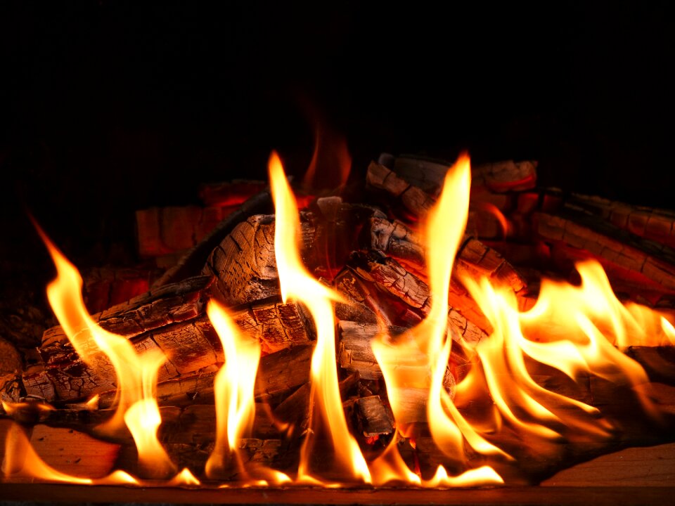 Hot joy fire campfire