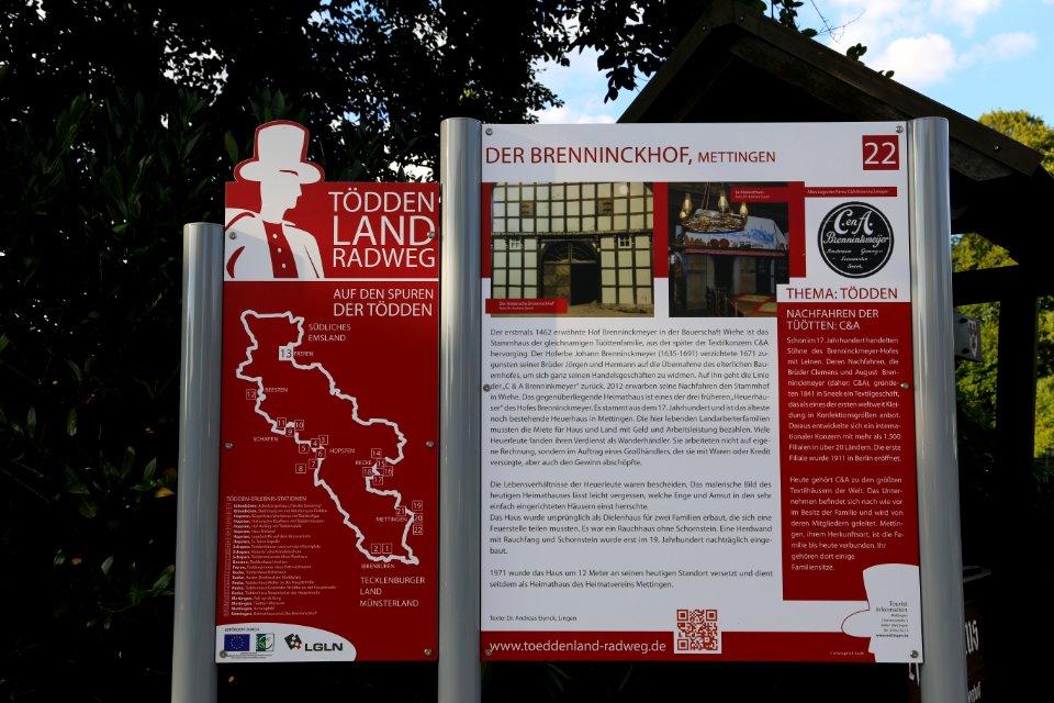 Toeddenland Radweg Mettingen Brenninckhof 01