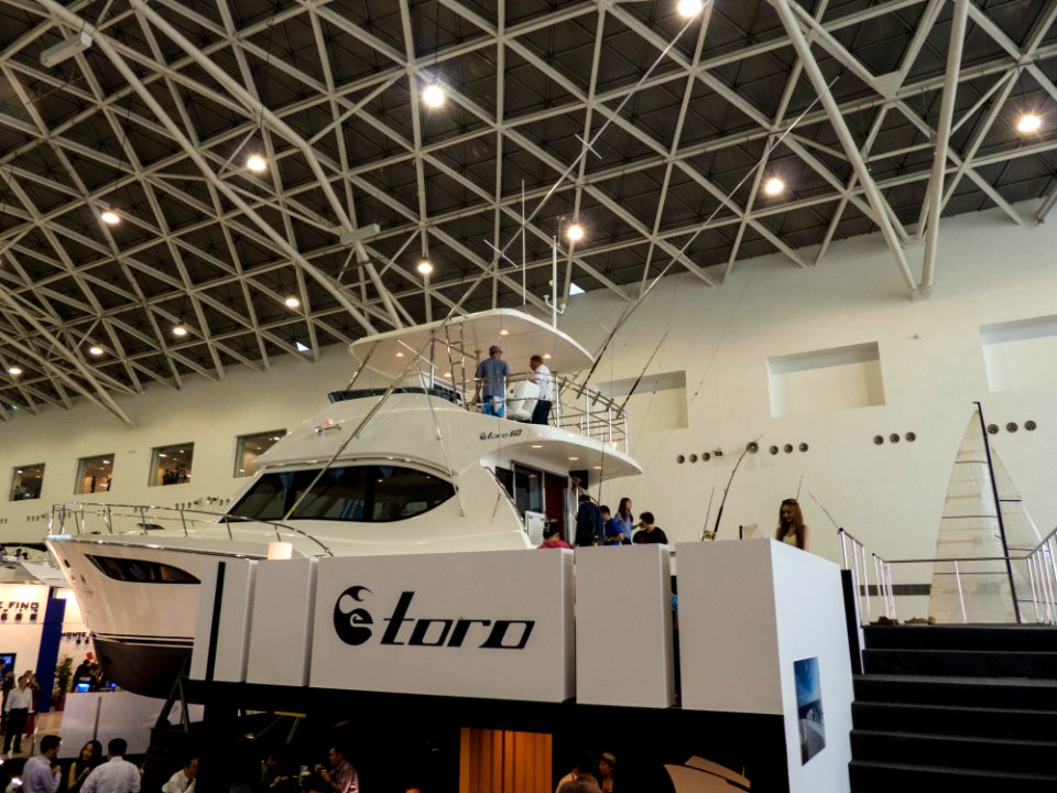 TIBS South Hall South Coast Marine Yacht Building Booth with Toro 60 Close up 20140508