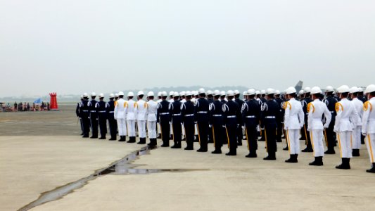 The Honor Guard of ROC Ready Performance in Gangshan Air Field 20111015a