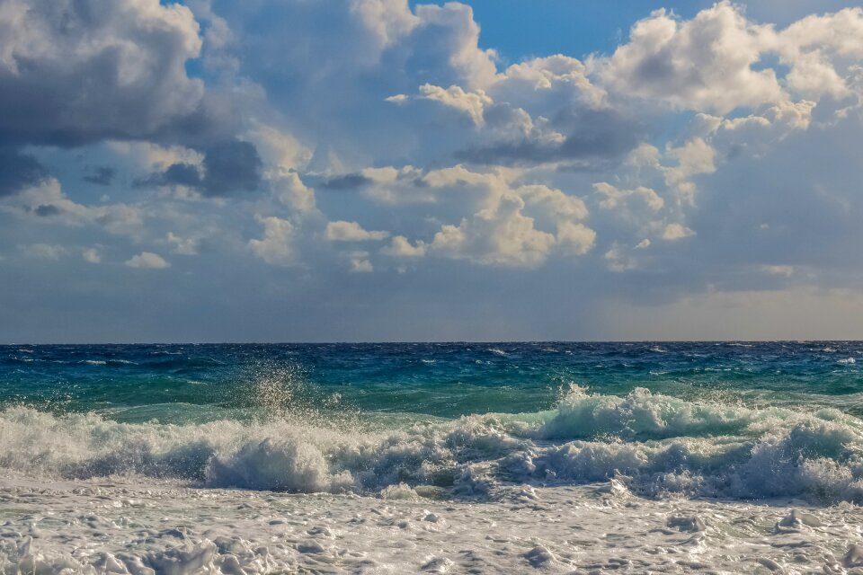 Seascape sky clouds