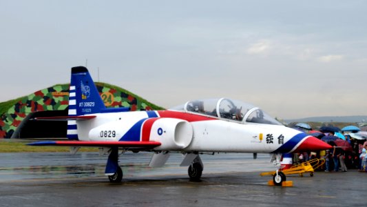 Thundertigers AT-3 0829 Parked at Hsinchu AFB Apron 20151121a