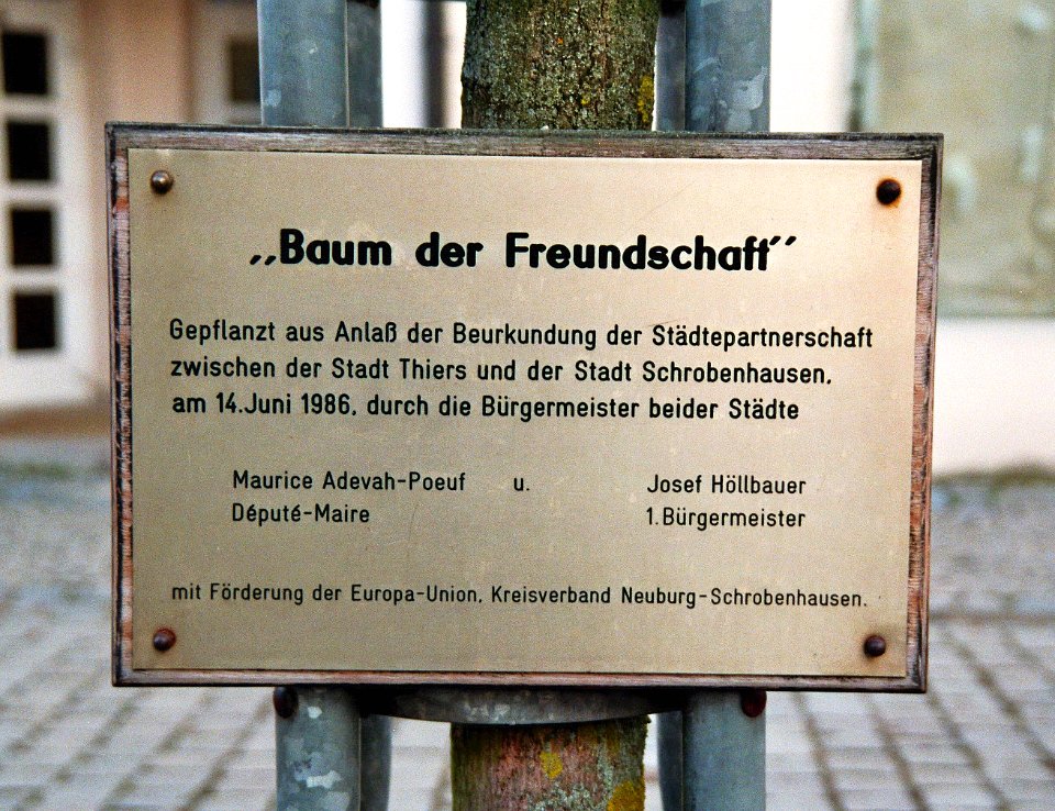 Schrobenhausen Baum der Freundschaft 2