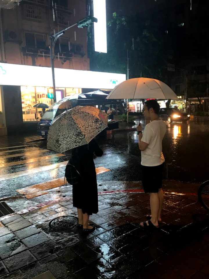 Sanmin Road, Songshan, Taipei at Rainy Night 20170603