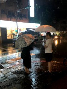 Sanmin Road, Songshan, Taipei at Rainy Night 20170603